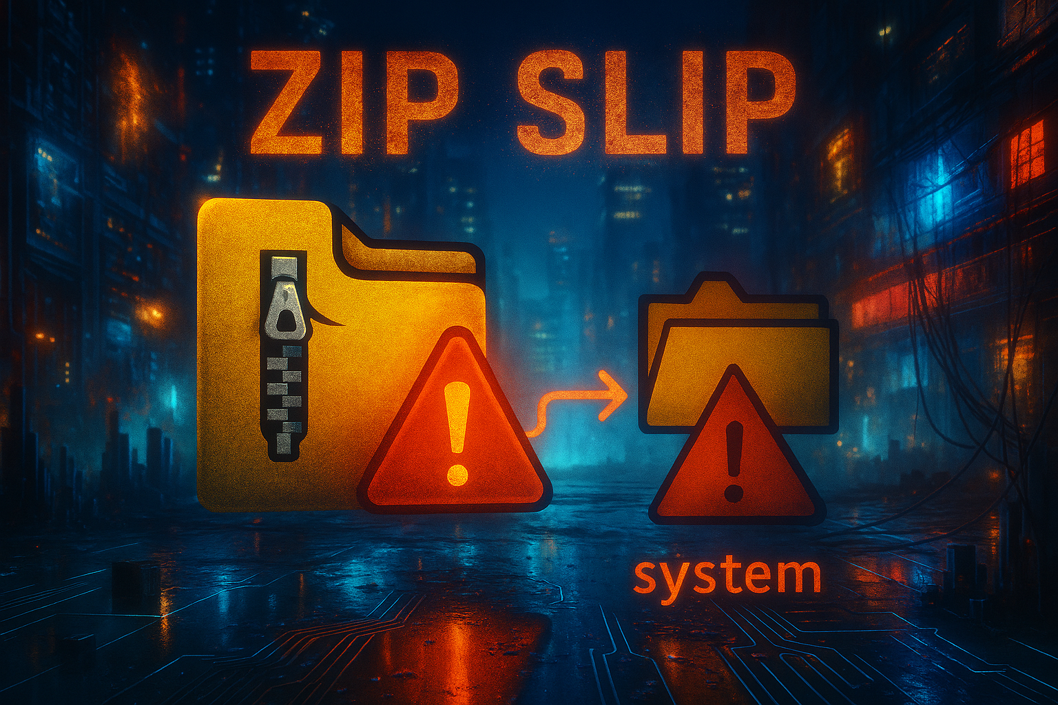 Zip Slip, Path Traversal Vulnerability during File Decompression